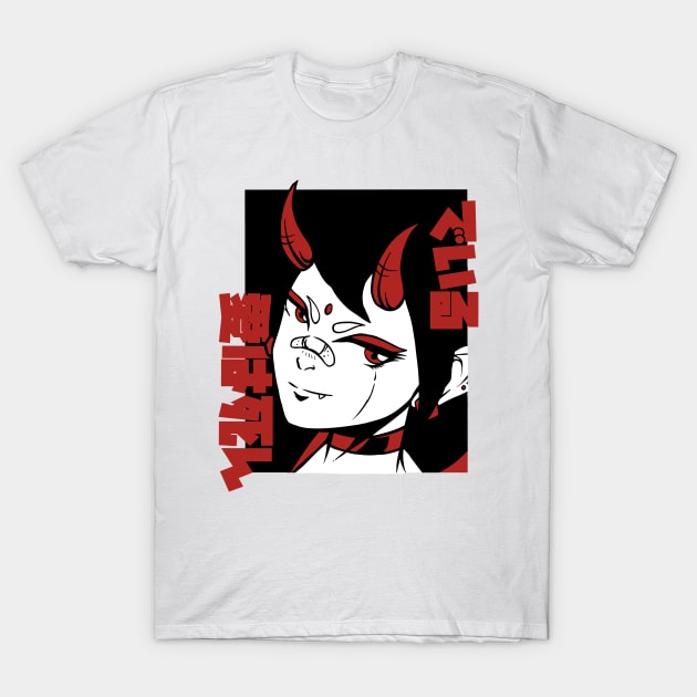 Anime Devil Girl T-Shirt by LAPublicTees